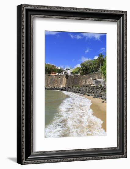 City Walls in Old San Juan, Puerto Rico, West Indies, Caribbean, Central America-Richard Cummins-Framed Photographic Print