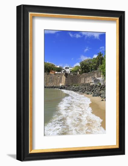 City Walls in Old San Juan, Puerto Rico, West Indies, Caribbean, Central America-Richard Cummins-Framed Photographic Print