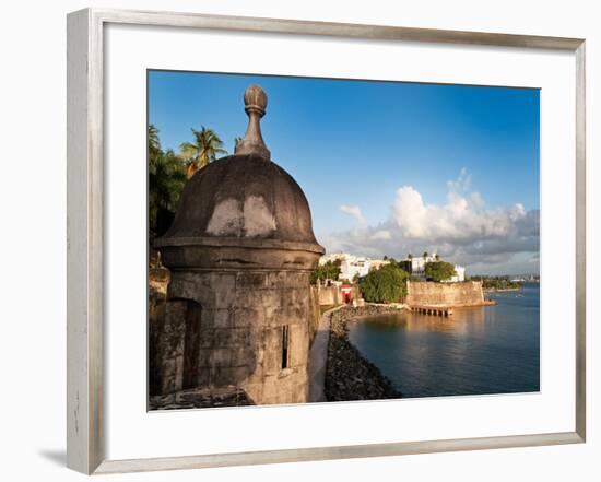 City Walls, Old San Juan, Puerto Rico-George Oze-Framed Photographic Print