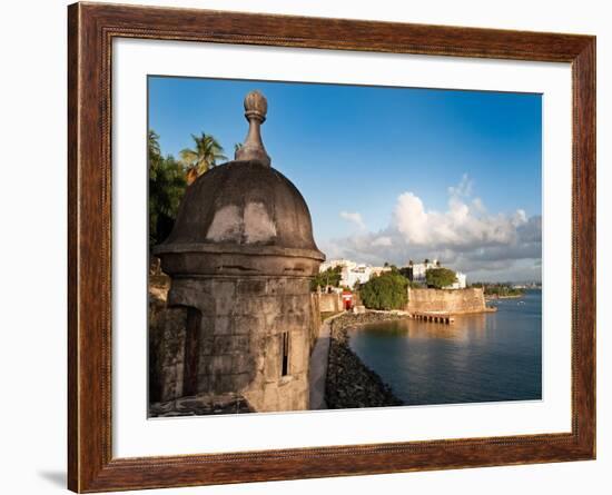 City Walls, Old San Juan, Puerto Rico-George Oze-Framed Photographic Print