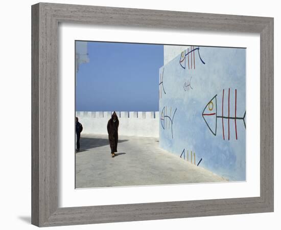 City Walls, Old Town, Asilah, Morocco, North Africa, Africa-Thouvenin Guy-Framed Photographic Print