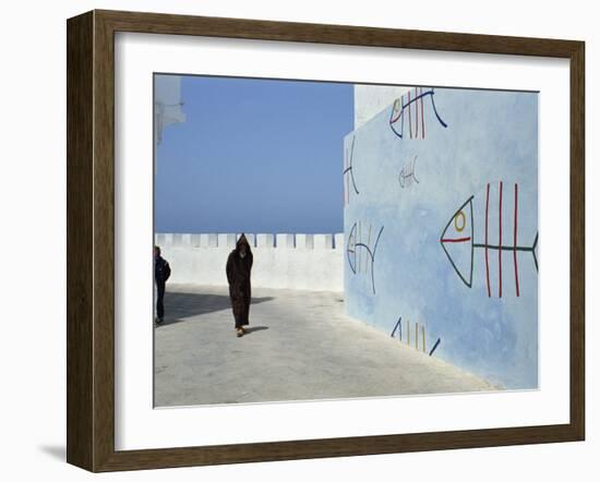 City Walls, Old Town, Asilah, Morocco, North Africa, Africa-Thouvenin Guy-Framed Photographic Print