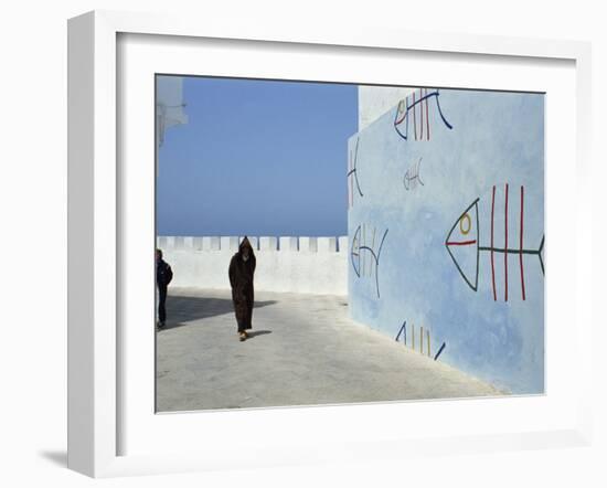 City Walls, Old Town, Asilah, Morocco, North Africa, Africa-Thouvenin Guy-Framed Photographic Print