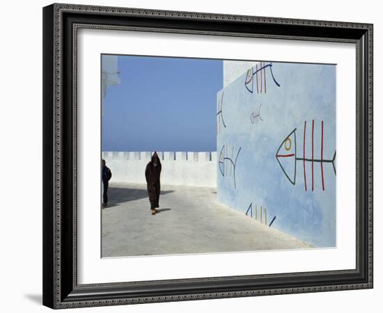 City Walls, Old Town, Asilah, Morocco, North Africa, Africa-Thouvenin Guy-Framed Photographic Print