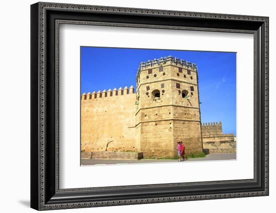 City Walls, Oudaia Kasbah, Rabat, Morocco, North Africa, Africa-Neil Farrin-Framed Photographic Print