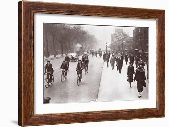 City Workers Walk to Office, May 1926-English Photographer-Framed Photographic Print