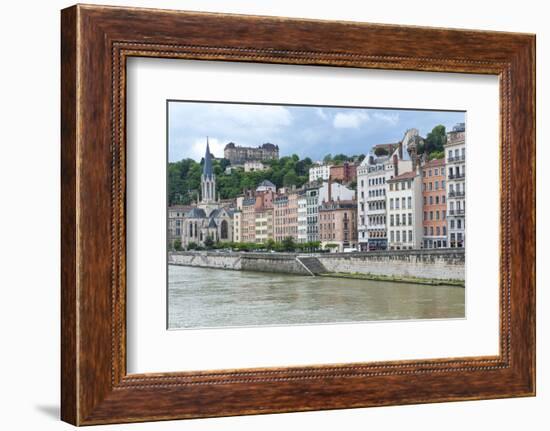 Cityscape along Saone river, Lyon, France-Lisa S. Engelbrecht-Framed Photographic Print