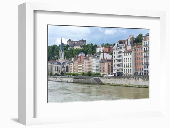 Cityscape along Saone river, Lyon, France-Lisa S. Engelbrecht-Framed Photographic Print