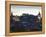 Cityscape at Dusk Looking Towards Edinburgh Castle, Edinburgh, Scotland, Uk-Amanda Hall-Framed Premier Image Canvas