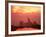 Cityscape at Dusk of Frankfurt, Germany-Peter Adams-Framed Photographic Print