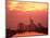 Cityscape at Dusk of Frankfurt, Germany-Peter Adams-Mounted Photographic Print