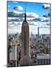 Cityscape, Empire State Building and One World Trade Center, Manhattan, NYC-Philippe Hugonnard-Mounted Photographic Print