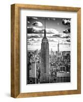 Cityscape, Empire State Building and One World Trade Center, Manhattan, NYC-Philippe Hugonnard-Framed Photographic Print