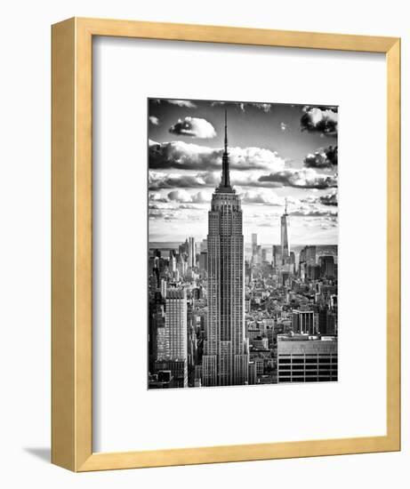 Cityscape, Empire State Building and One World Trade Center, Manhattan, NYC-Philippe Hugonnard-Framed Photographic Print