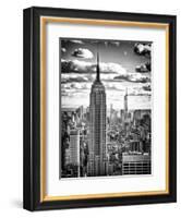 Cityscape, Empire State Building and One World Trade Center, Manhattan, NYC-Philippe Hugonnard-Framed Photographic Print