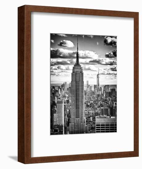 Cityscape, Empire State Building and One World Trade Center, Manhattan, NYC-Philippe Hugonnard-Framed Premium Photographic Print