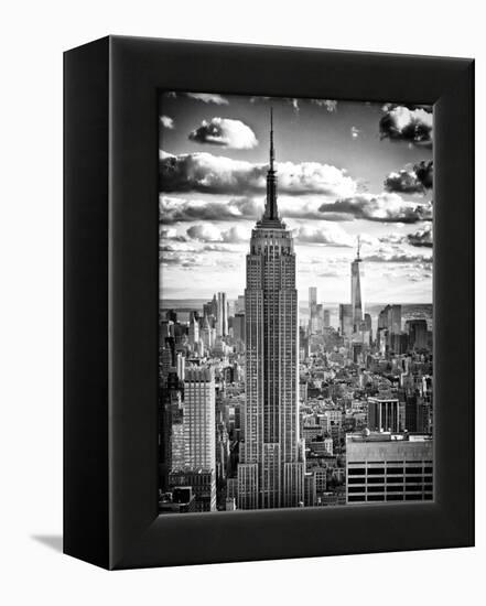 Cityscape, Empire State Building and One World Trade Center, Manhattan, NYC-Philippe Hugonnard-Framed Premier Image Canvas