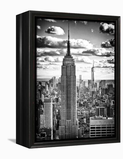 Cityscape, Empire State Building and One World Trade Center, Manhattan, NYC-Philippe Hugonnard-Framed Premier Image Canvas