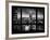 Cityscape Foggy Night in Manhattan - Hudson River View - New York City, USA-Philippe Hugonnard-Framed Photographic Print