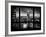 Cityscape Foggy Night in Manhattan - Hudson River View - New York City, USA-Philippe Hugonnard-Framed Photographic Print