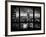 Cityscape Foggy Night in Manhattan - Hudson River View - New York City, USA-Philippe Hugonnard-Framed Photographic Print