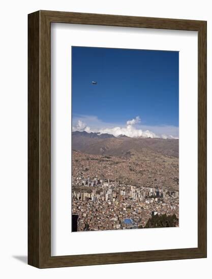 Cityscape from El Alto viewpoint, La Paz, Bolivia-Anthony Asael-Framed Photographic Print
