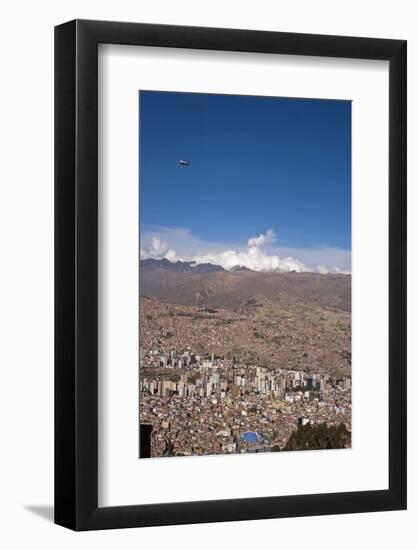 Cityscape from El Alto viewpoint, La Paz, Bolivia-Anthony Asael-Framed Photographic Print