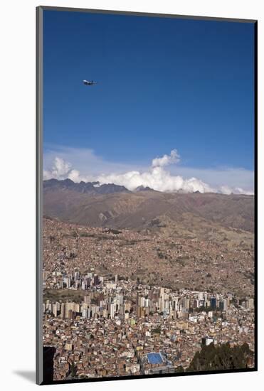 Cityscape from El Alto viewpoint, La Paz, Bolivia-Anthony Asael-Mounted Photographic Print