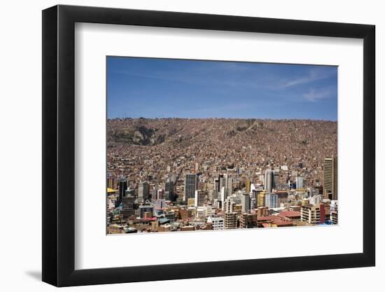 Cityscape from the Kili Kili viewpoint, La Paz, Bolivia-Anthony Asael-Framed Photographic Print