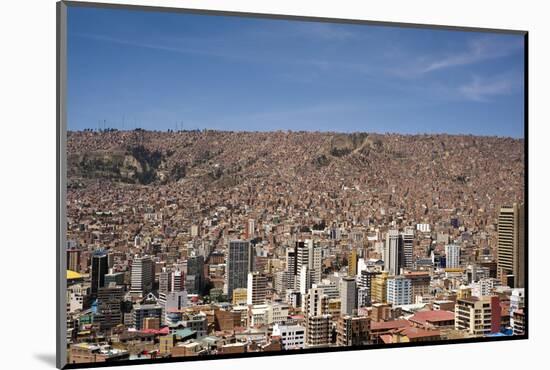 Cityscape from the Kili Kili viewpoint, La Paz, Bolivia-Anthony Asael-Mounted Photographic Print