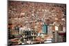 Cityscape from the Kili Kili viewpoint, La Paz, Bolivia-Anthony Asael-Mounted Photographic Print