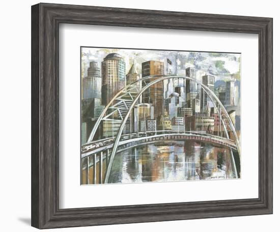 Cityscape II-Gregory Gorham-Framed Art Print