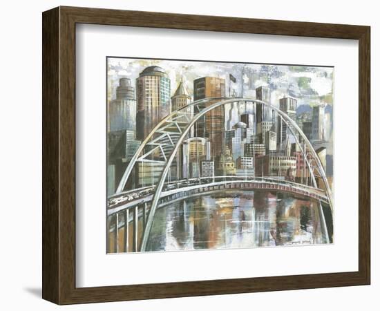 Cityscape II-Gregory Gorham-Framed Art Print