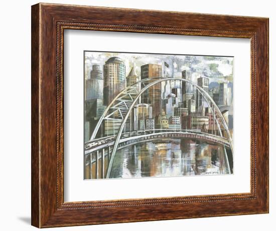 Cityscape II-Gregory Gorham-Framed Art Print