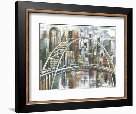 Cityscape II-Gregory Gorham-Framed Art Print