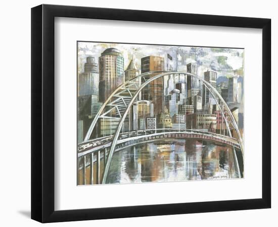 Cityscape II-Gregory Gorham-Framed Art Print