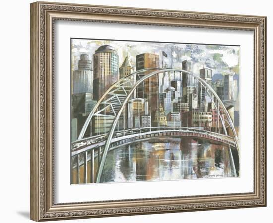 Cityscape II-Gregory Gorham-Framed Art Print