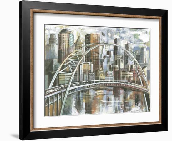 Cityscape II-Gregory Gorham-Framed Art Print