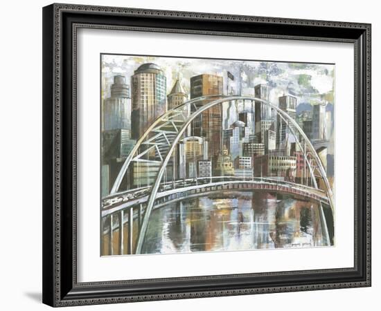 Cityscape II-Gregory Gorham-Framed Art Print