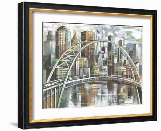 Cityscape II-Gregory Gorham-Framed Art Print