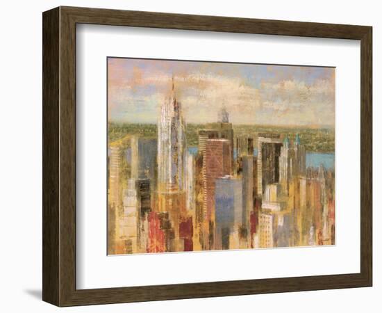 Cityscape II-Michael Longo-Framed Art Print