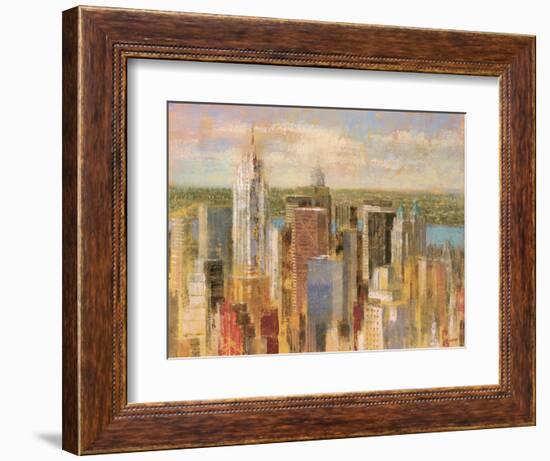 Cityscape II-Michael Longo-Framed Art Print