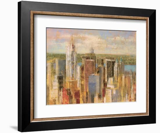 Cityscape II-Michael Longo-Framed Art Print