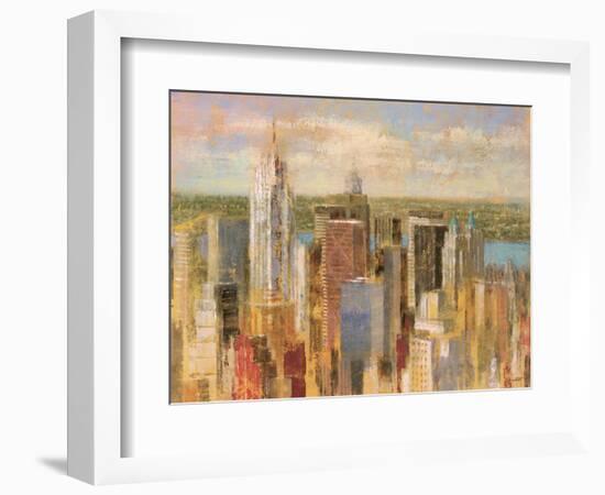 Cityscape II-Michael Longo-Framed Art Print