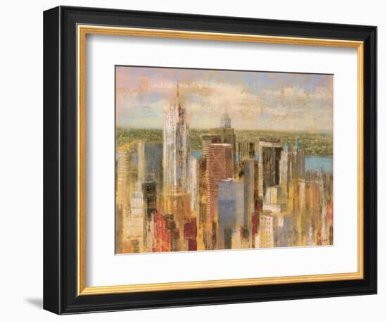 Cityscape II-Michael Longo-Framed Art Print