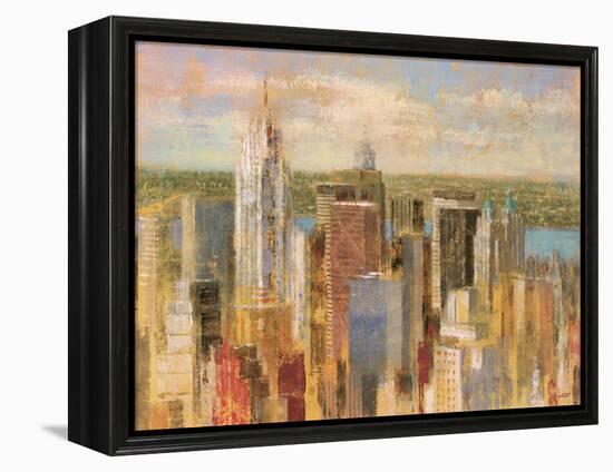 Cityscape II-Michael Longo-Framed Stretched Canvas