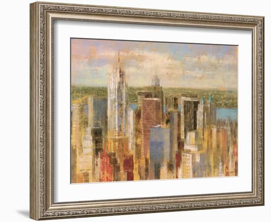 Cityscape II-Michael Longo-Framed Art Print