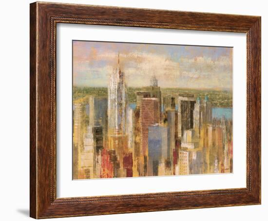 Cityscape II-Michael Longo-Framed Art Print