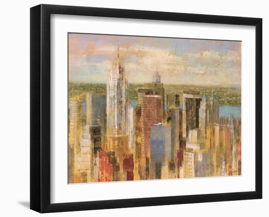 Cityscape II-Michael Longo-Framed Art Print