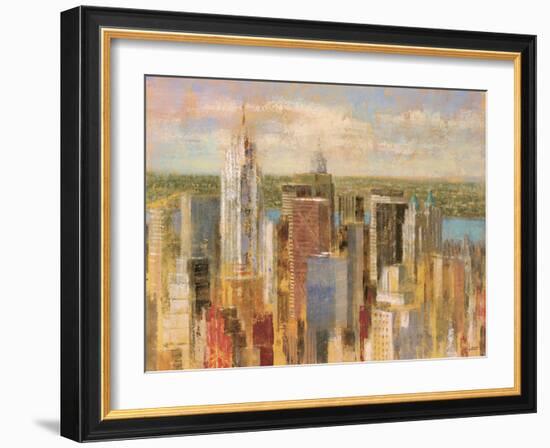 Cityscape II-Michael Longo-Framed Art Print